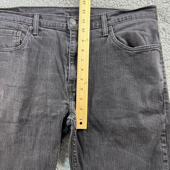Levi's Black Jeans Mens 36x30 Loose Straight Dark Wash 5 Pocket Levis - Picture 9 of 11